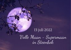 Volle maan - Supermaan in Steenbok - 13 juli 2022